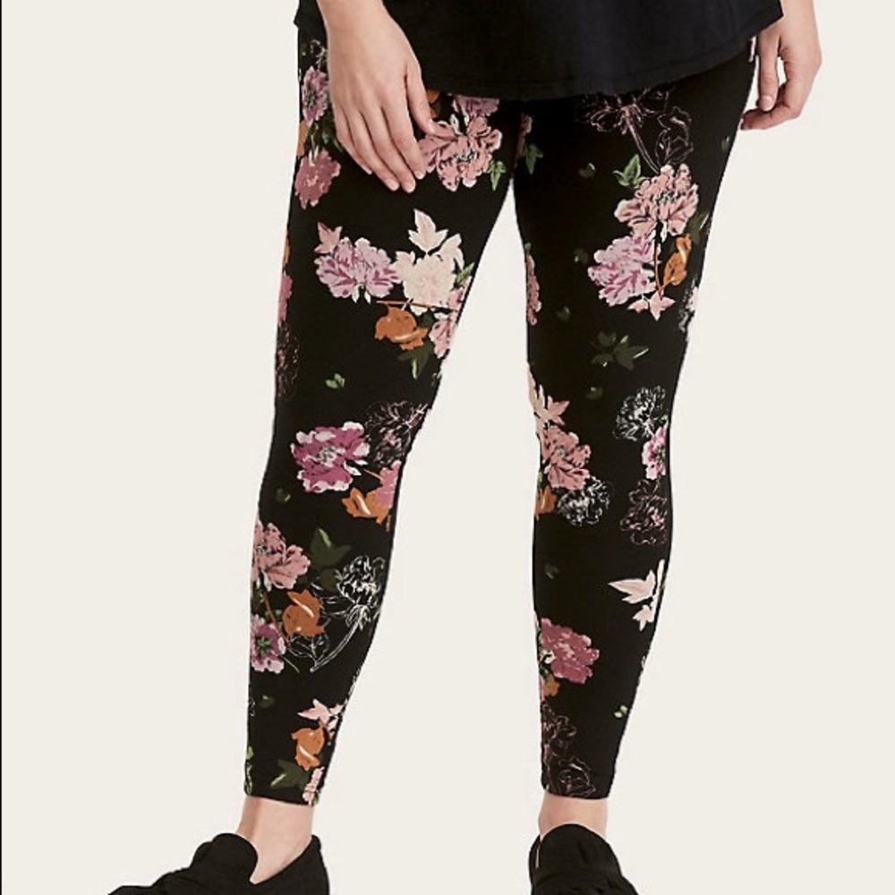 Torrid floral leggings